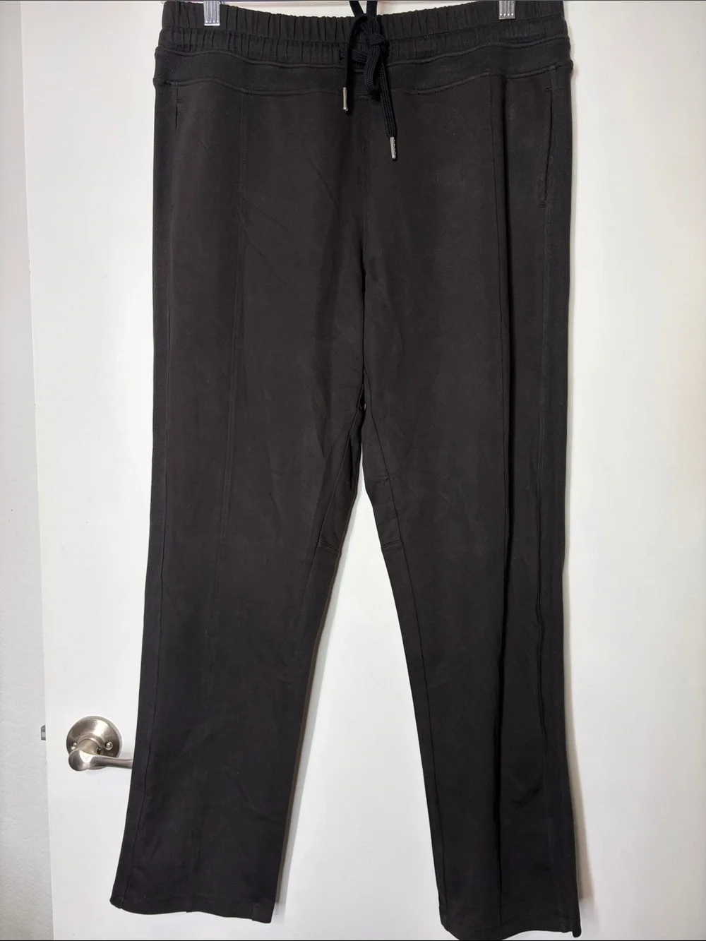 Grey State Black Wyatt Pant Drawstring Jogger pants size L NWT
